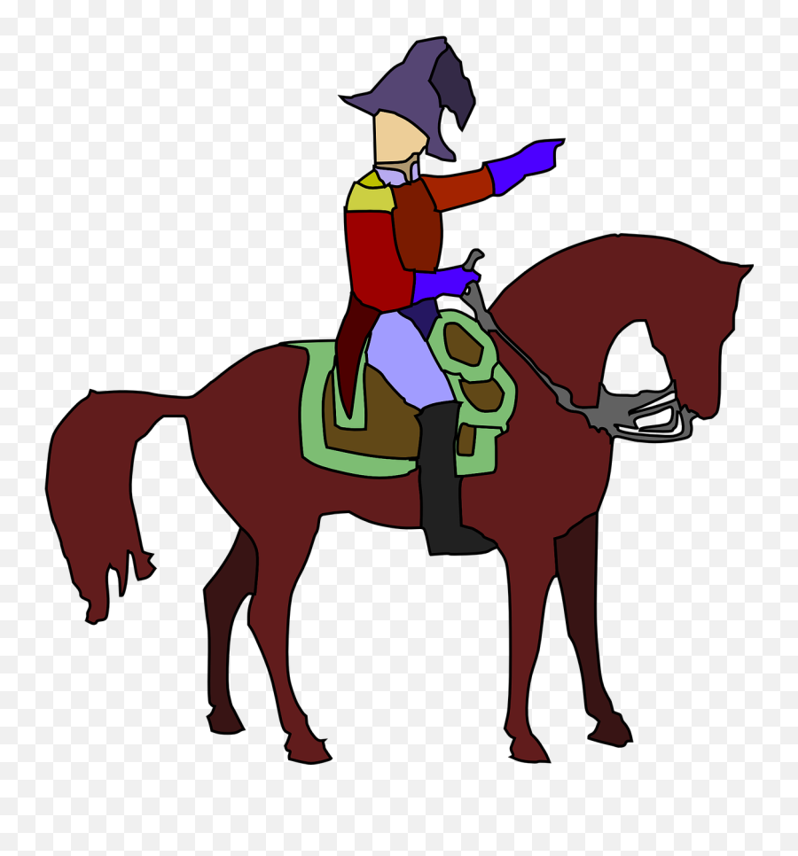 Soldier Rider Horseback French Man - Soldier On A Horse Cartoon Emoji,Man And Horse Emoji