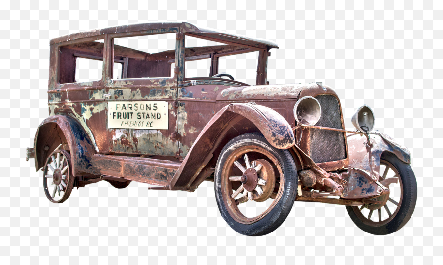 Auto Car Retro Vintage Automotive - Old Rusty Car Png Emoji,Car Pop Car Emoji