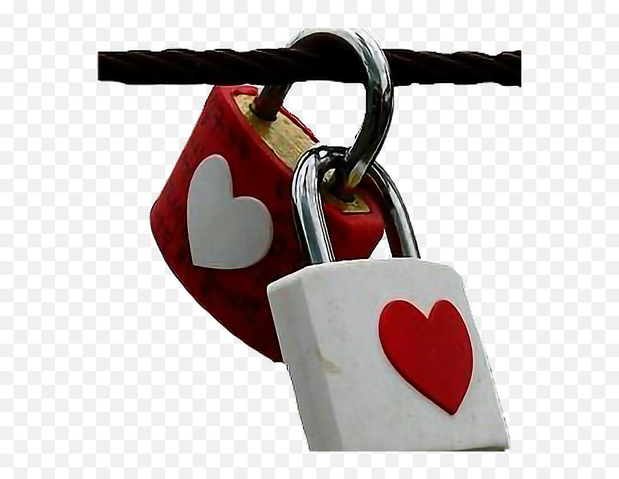 Fteheart Lock Love Heart Red White - Mn Love Photos Download Emoji,Lock Emoji