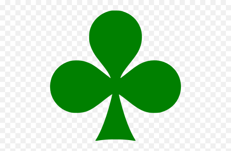 Green Clubs Icon - Free Green Gamble Icons Red Clubs Transparent Emoji,Shamrock Emoticon