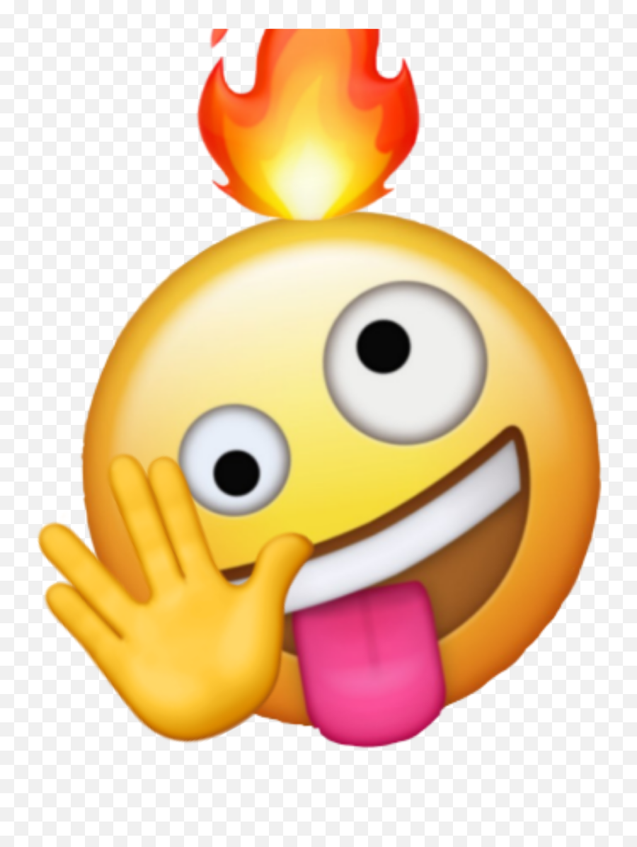 Emoji Con Fuego En La Parte Superior - Smiley,Sus Emoji