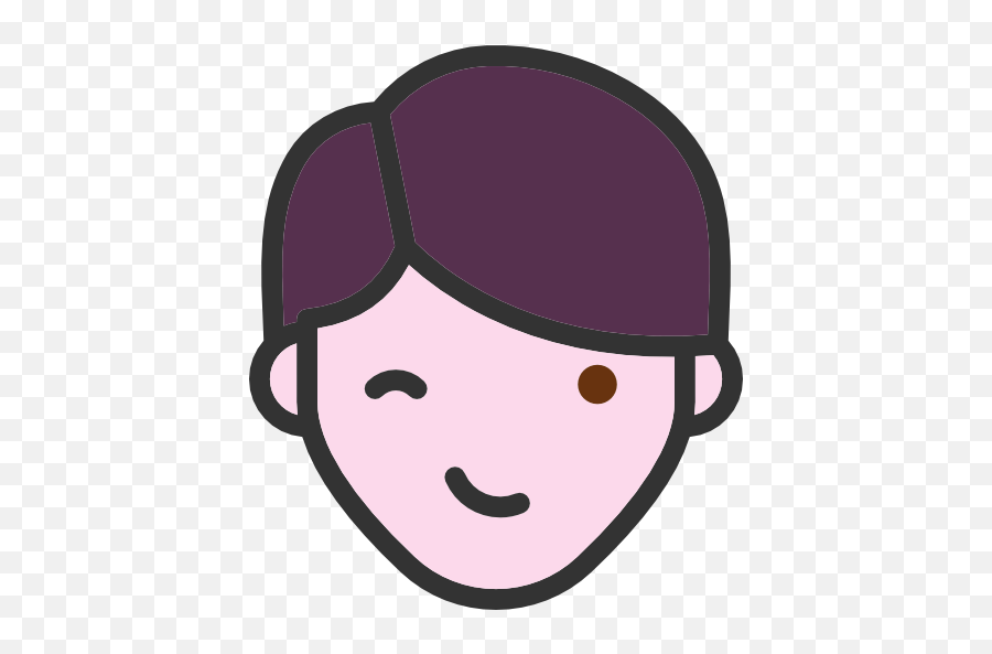 Wink Feelings Emoticons People Boy - Icon Emoji,Suffer Emoji