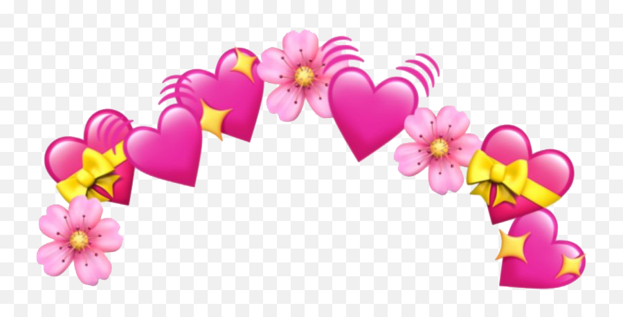 Pink Heart Emoji Png Pic - Transparent Crown Png Emoji,1st Emoji