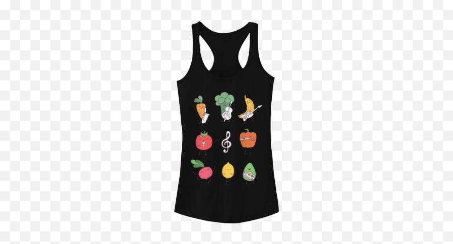 Cartoon Juniorsu0027 Racerbacks Design By Humans - Fifth Sun Emoji,Ahegao Emoji
