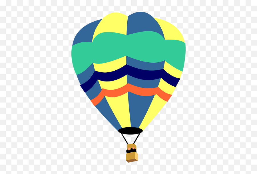 Hot Air Balloon Clip Art Outline - Hot Air Balloon Clipart Emoji,Hot Air Balloon Emoji