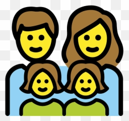 Family Man Woman Girl Girl Emoji Clipart Free Download - Emoji Famille,Girl Emoji Transparent