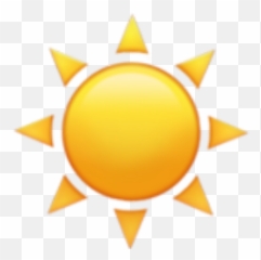 Sun Sunemoji Emoji Iphone Iphoneemoji Iphonesunemoji - Transparent Background
