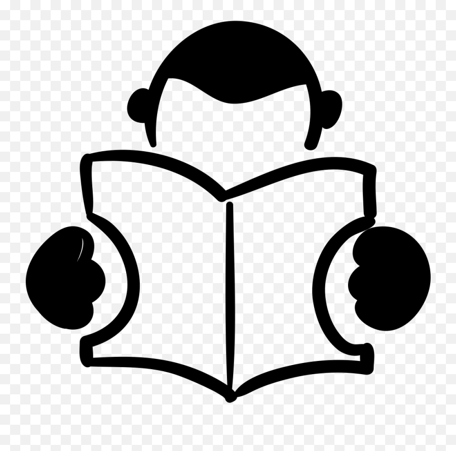 Reading Book Logo Vector Png Clipart - Reading Book Png Vector Emoji,Man And A Book Emoji