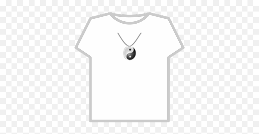 Yin Yang Necklace Short - T Shirt Roblox Aesthetic Emoji,Yin Yang Emoji