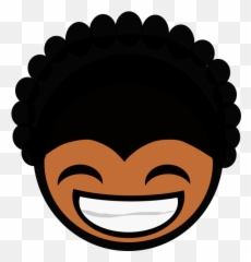 African Man Vector Image - Black Men Face Cartoon Emoji,Suspicious Emoticon