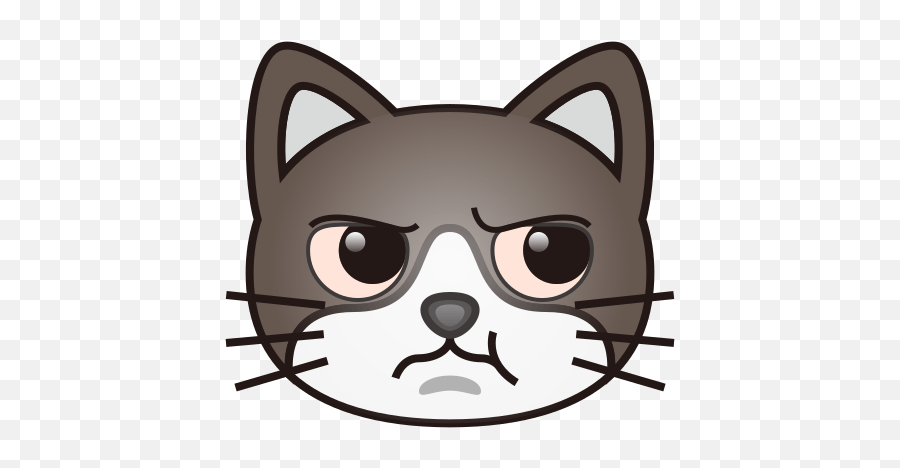 Pouting Cat Face Emoji For Facebook Email Sms - Crying Cat Emoji,Cat Face Emoji