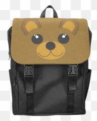 Brown Bear Casual Shoulders Backpack - Mochilas De Piel De Lagarto Emoji,Emoji Backpacks For School
