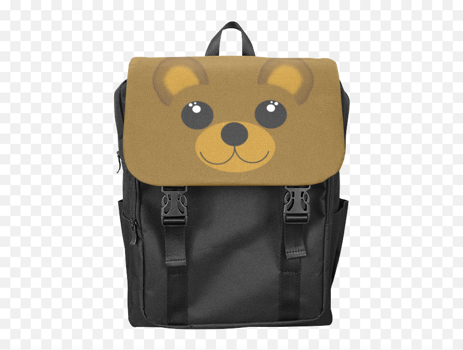 Brown Bear Casual Shoulders Backpack - Mochilas De Piel De Lagarto Emoji,Emoji Backpacks For School