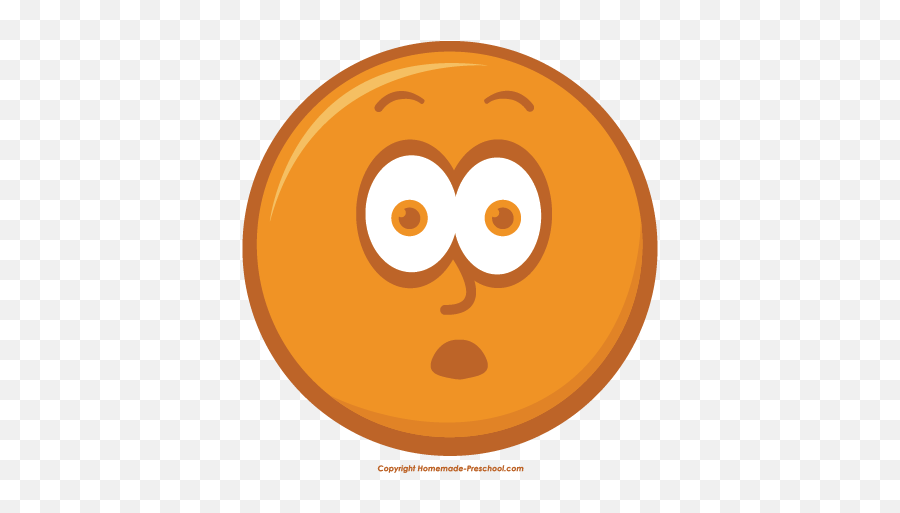 Orange Clipart Smile - Circle Emoji,Toothy Smile Emoji