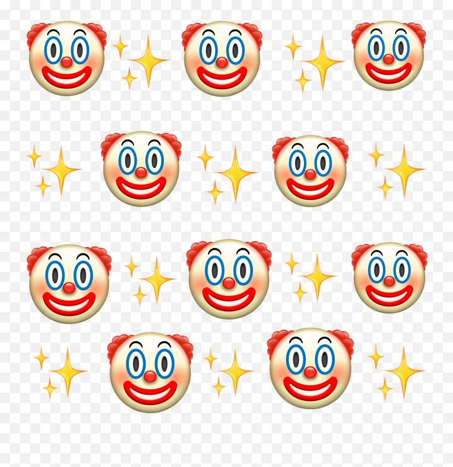 Sticker Emoji Clown Freetoedit - Black Background Clown Emoji,Clown Emoji Transparent