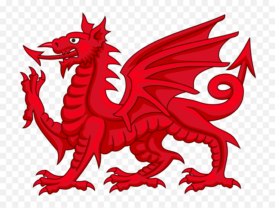 Welsh Dragon - Welsh Dragon Clear Background Emoji,Dragon Head Emoji