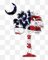 Country Flag With Palm Tree And Moon - American Palmetto Emoji