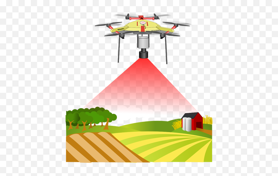 Drone Above Farm - Remote Sensing Clipart Emoji,Is There An Eiffel Tower Emoji