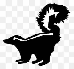 Face Clipart Skunk Face Skunk Transparent Free For Download - Skunk Silhouette Clip Art Emoji,Skunk Emoji