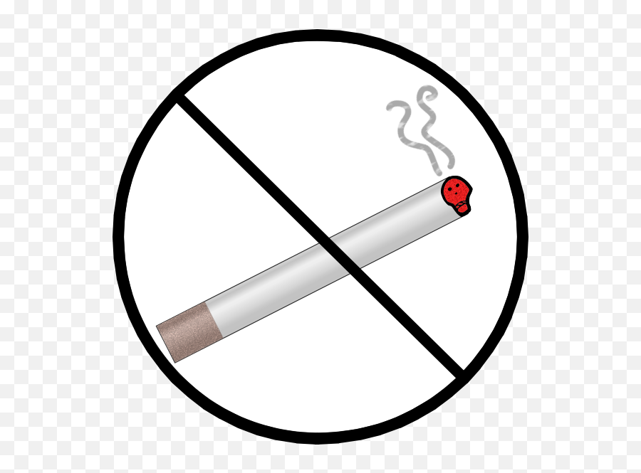 No Smoking Sign With Skull Vector Clip - Aperture Science Old Logo Emoji,Cigar Smoking Emoji