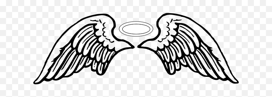Free Halo Angel Images - Angel Wings Clipart Png Emoji,Angel Wings Emoji