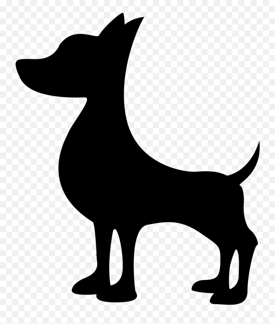 Cliparts - Dog Silhouette Png Emoji,Dog House Emoji