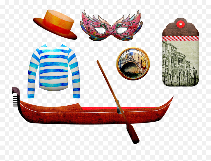 Venice Gondola Venice Italy Mask - Venice Boat Png Emoji,Emoji California Flag