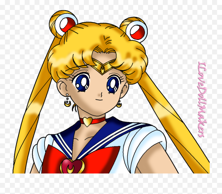 Clipart Moon Face Transparent - Sailor Moon Hair Png Emoji,Full Moon With Face Emoji