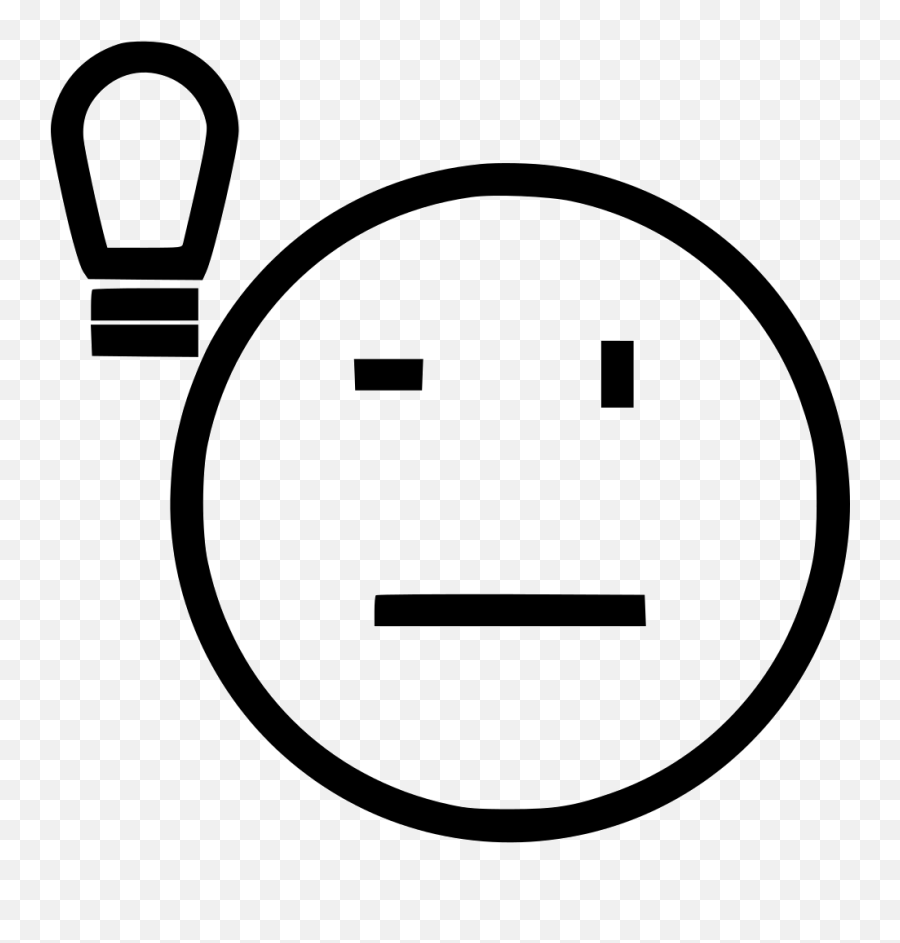 Lightbulb Svg Png Icon Free Download 505998 - Smiley Emoji,Light Bulb Emoticon