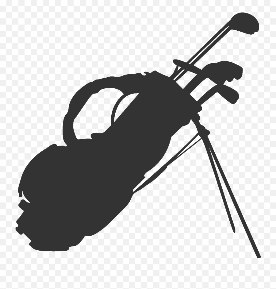 Golf Clubs Golfbag Sports - Golf Bag Silhouette Png Emoji,Golfer Emoji