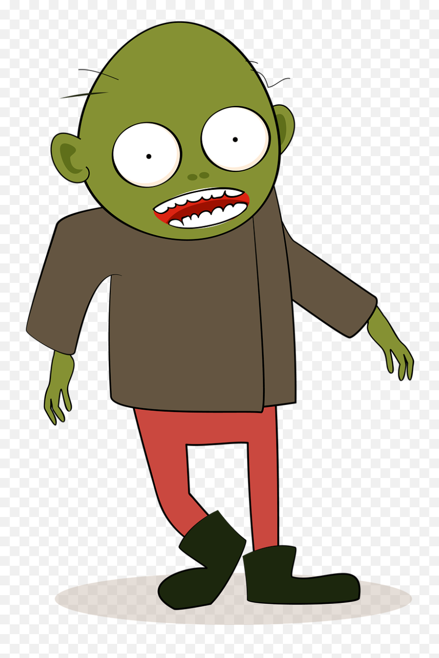 Zombie Cartoon Green Horror Undead - Free Image From Zombie Cartoon Emoji,Is There A Zombie Emoji