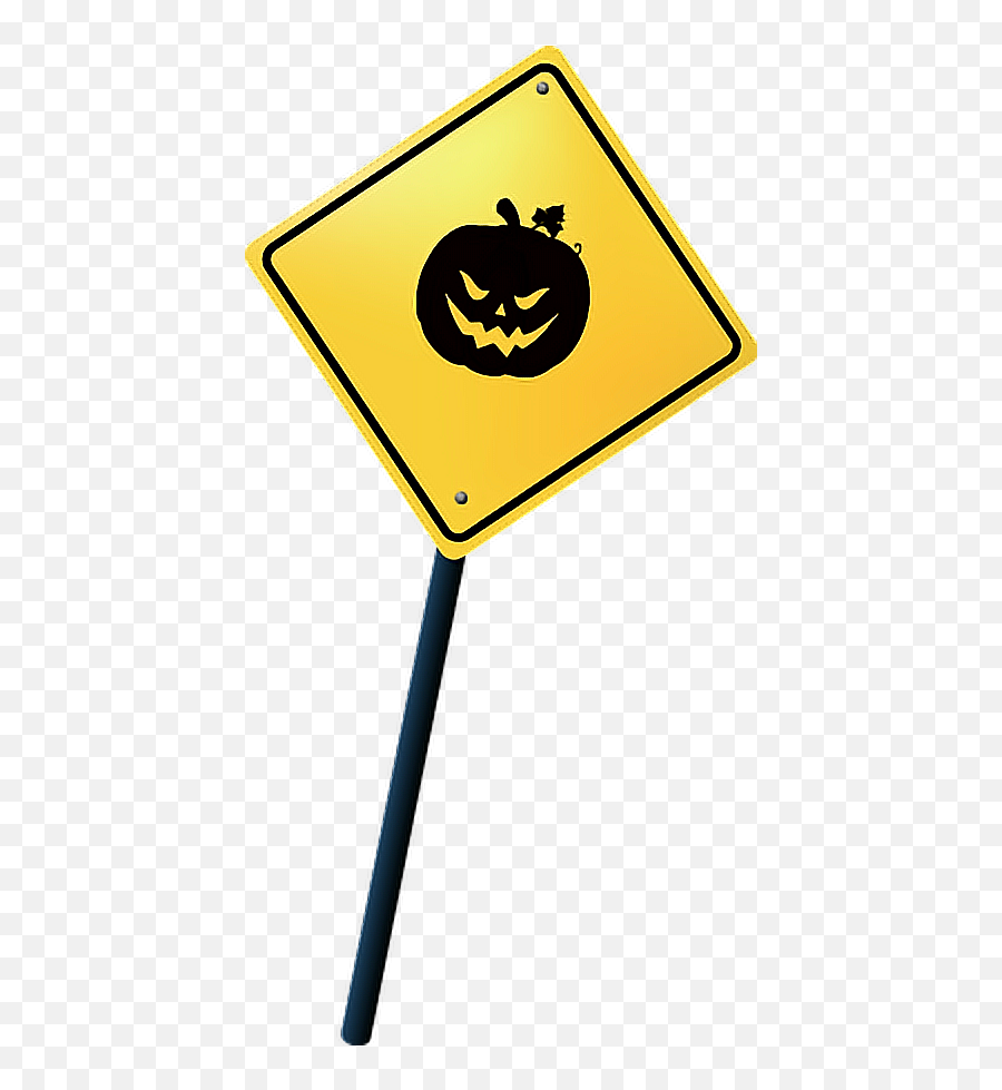Pumkin Signs Halloween New Warning Signs - Traffic Sign Emoji,Warning Sign Emoji
