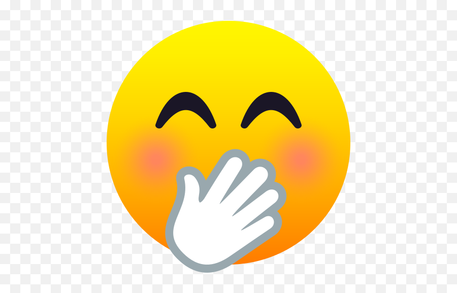 Emoji Face With Hand Over Mouth To - Emoji Manos En La Boca,Xd Emoji