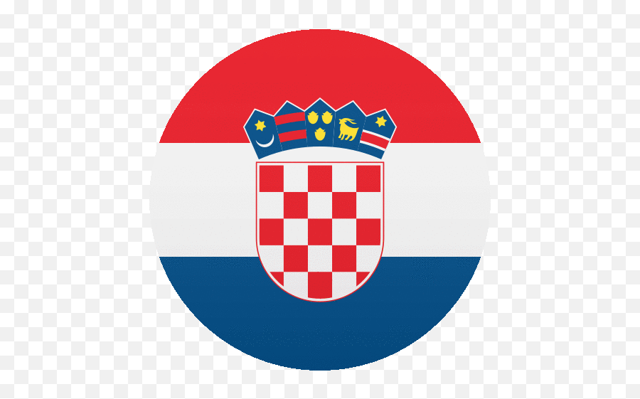 Croatia Flags Gif - Croatia Flag In A Circle Emoji,Croatian Flag Emoji