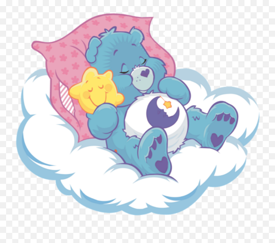Largest Collection Of Free - Toedit Goodnight Stickers Bedtime Bear Care Bear Emoji,Goodnight Emoji Art