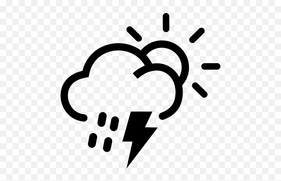 Day Cloud Snow Lightning Icon Png And Svg Vector Free Download - Icon Emoji,Thunder Cloud Emoji