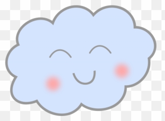 Clouds Clipart Face Clouds Face - Cloud Smiling Png Emoji,Cloud Candy Emoji