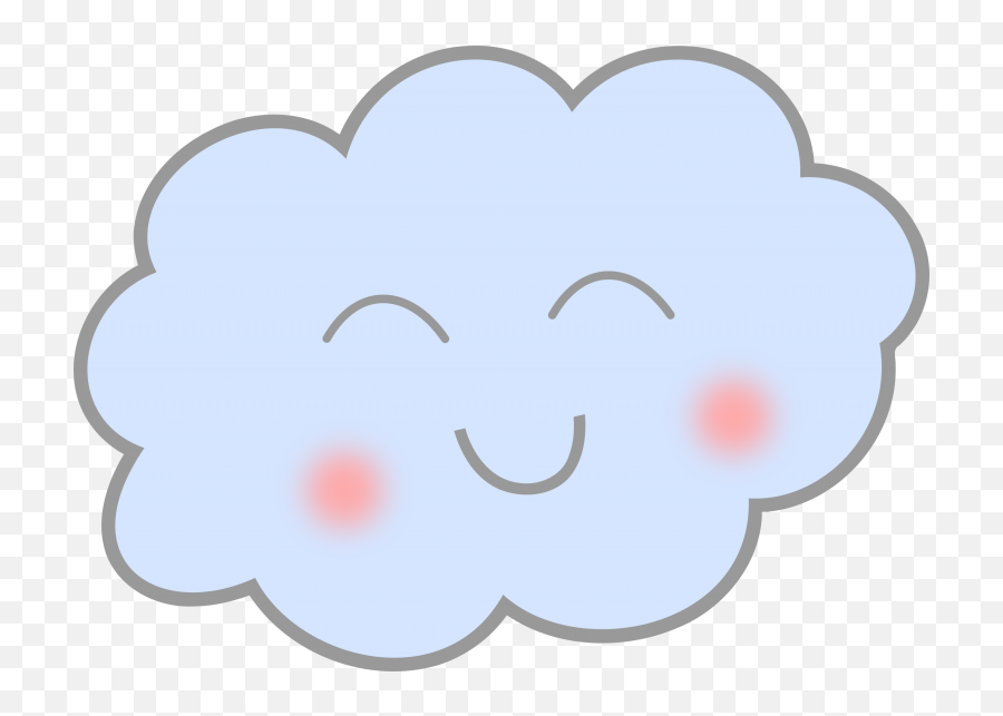 Clouds Clipart Face Clouds Face - Cloud Smiling Png Emoji,Cloud Candy Emoji