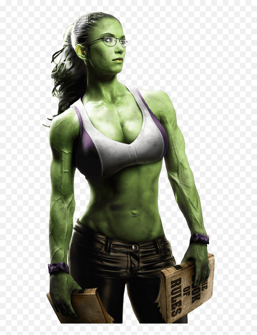 She Hulk Transparent Background By Camo - She Hulk Abs Emoji,Incredible Hulk Emoji