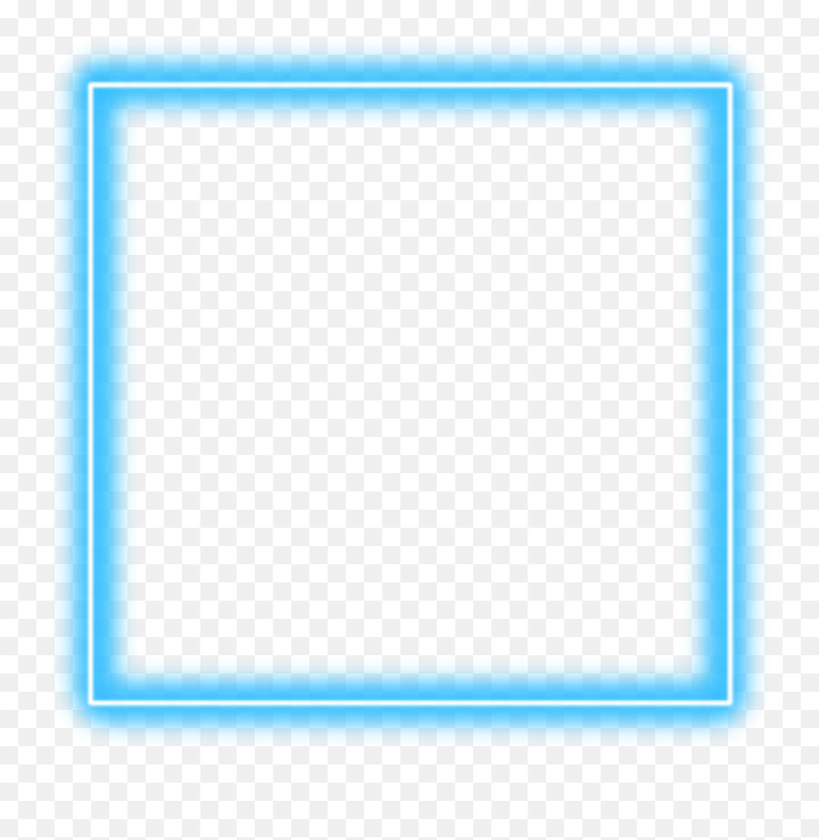 Blue Neon Square Border Png Freetoedit - Cornici Per Fogli A3 Emoji,Blue Square Emoji