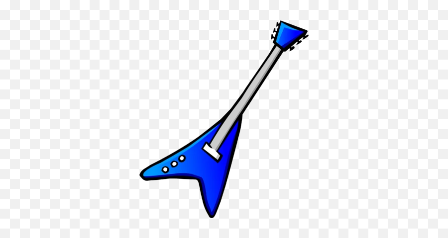 Blue Electric Guitar - Cartoon Blue Electric Guitar Emoji,Electric Guitar Emoji