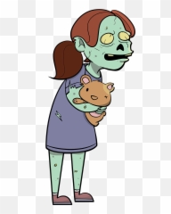 Zombie Scary Zombies Creepy Child - Zombie Girl Clipart Transparent Background Emoji,Fish Emoji