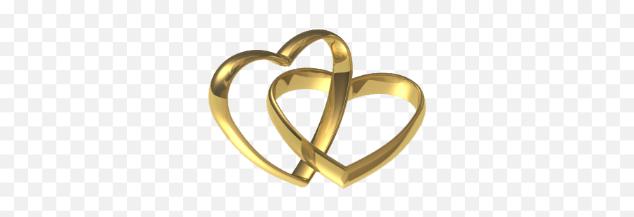 Heart Gold Love Rings Romance Wedding Pictures - 4964 Wedding Rings Heart Shape Emoji,Gold Heart Emoji