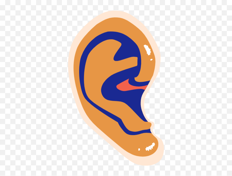 Free Online Ear Five Senses Sense Vector For Designsticker - Clip Art Emoji,Foot In Mouth Emoji