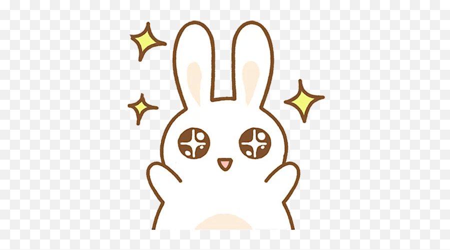 Adorable Bunny Stickers For Whatsapp - Bunny Sticker Whatsapp Emoji,Bunny Ear Emoji
