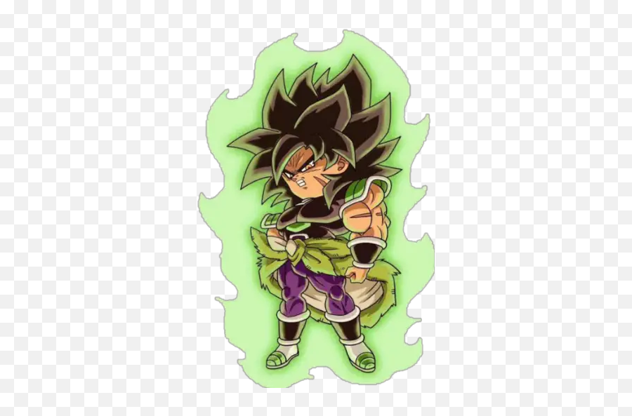 Broly Stickers For Whatsapp - Chibi Cute Goku Emoji,Dragon Emoji