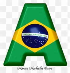 Free Alphabets Alfabeto Bandeira Do Brasil Em Png Brazil - Alfabeto Ladybug Para Imprimir Emoji,Brazil Flag Emoji
