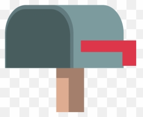 Open Mailbox With Lowered Flag Emoji - Horizontal,Mailbox Emoji