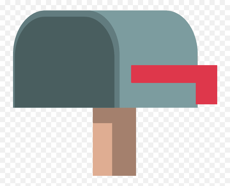 Open Mailbox With Lowered Flag Emoji - Horizontal,Mailbox Emoji