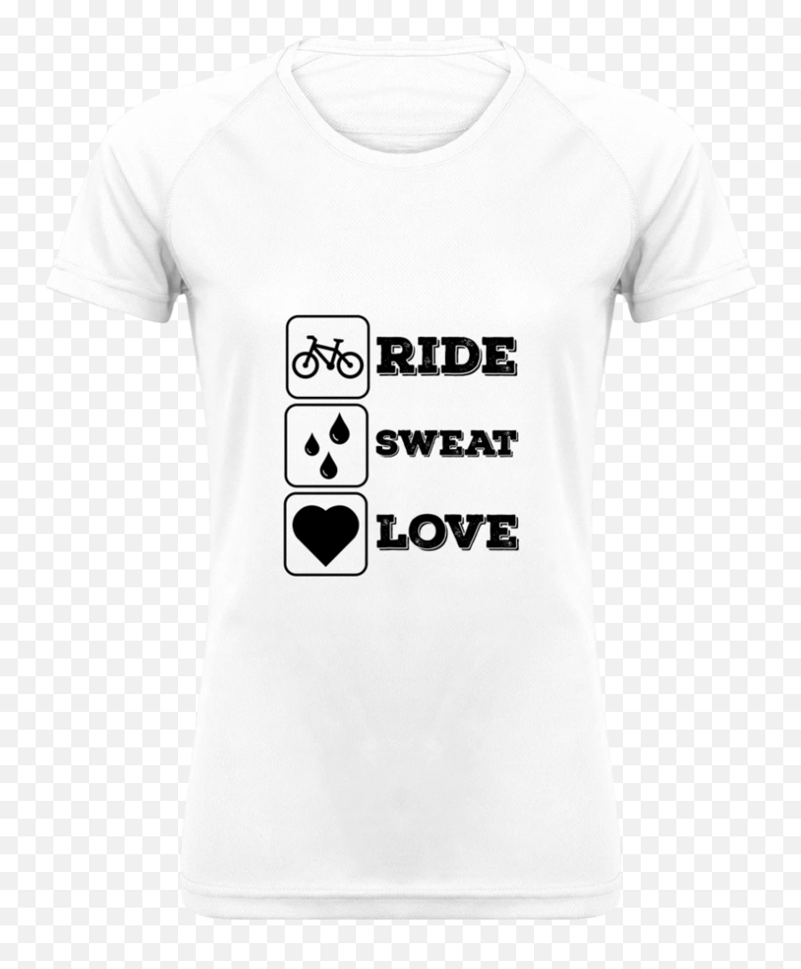 Ride Sweat Love Womenu0027s Sports T - Shirt U2013 Pelobubble Short Sleeve Emoji,Sweat Emoticon